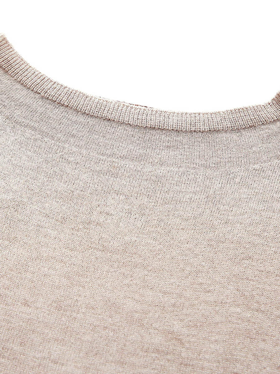 COMOBOCA Women's Reversible Color-Blocked Knit Sweater