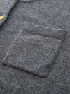 COMOBOCA 100% Cashmere Women's Contrast-Trim Pocket Cardigan