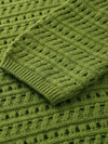 COMOBOCA 100% Wool Women's Soft Knit Lace Sweater