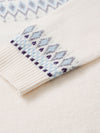 COMOBOCA 100% Wool Kids' Fair Isle Round Neck Sweater