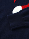 COMOBOCA 100% Wool Kids' Christmas Stocking Round Neck Sweater