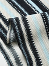 COMOBOCA Women's Striped Woven Ribbed T-Shirt