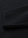 COMOBOCA 100% Cashmere Men's Ribbed Round Neck Knit Sweater
