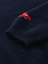 COMOBOCA Women's Wool Christmas Themed Round Neck Sweater