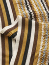 COMOBOCA Women's Striped Short Sleeve Knit Sweater