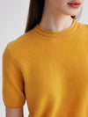 COMOBOCA 100% Cashmere Women's Round Neck T-Shirt