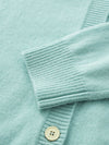 COMOBOCA 100% Wool Kids' Colorful Buttons Round Neck Cardigan