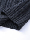 COMOBOCA 100% Wool Women's Reindeer Knit Cardigan