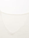 COMOBOCA 100% Wool Women's V-Neck With Pearl Accents Sweater
