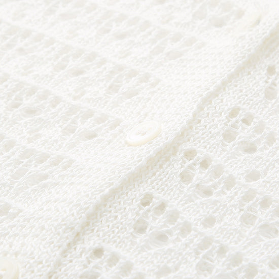 COMOBOCA Women's Bell Sleeve Lace Knit Cardigan