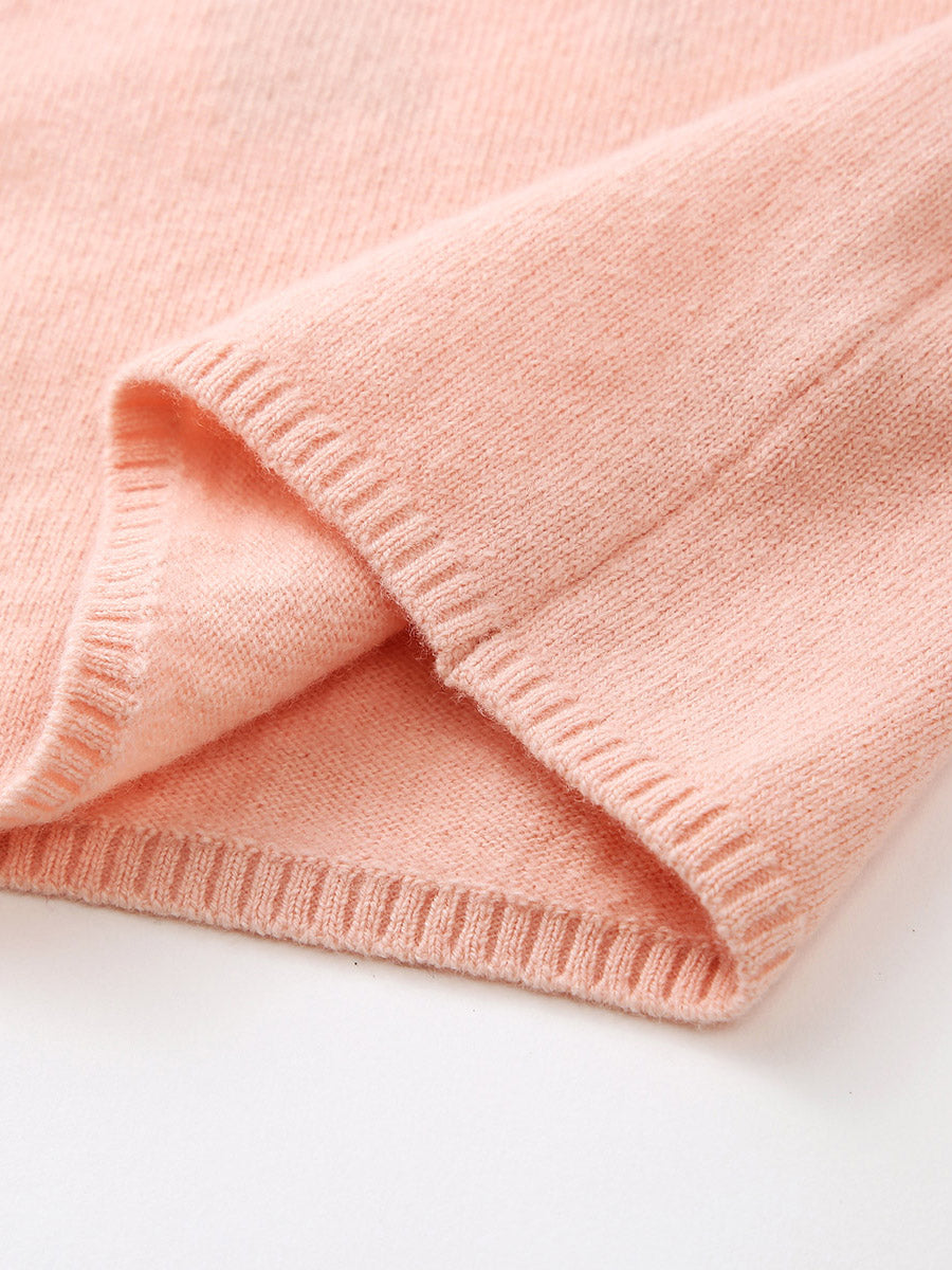 COMOBOCA 100% Wool Women's V-Neck Button Up Cardigan