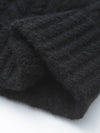 COMOBOCA 100% Cashmere Cable Slouchy Beanie