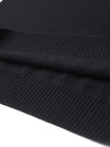 COMOBOCA 100% Cashmere Men's Ribbed Round Neck Knit Sweater