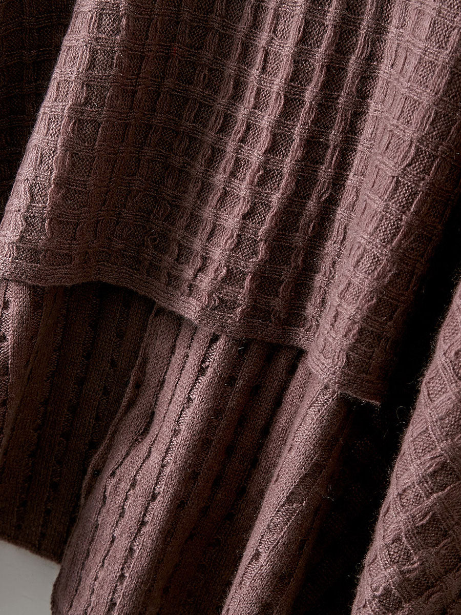 COMOBOCA 100% Cashmere Scarf Solid Color Shawls with Buttons