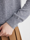 COMOBOCA 100% Cashmere Women's Fair Isle Round Neck Sweater