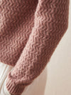 COMOBOCA 100% Cashmere Women's Mock Neck Knit Sweater