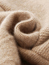 COMOBOCA 100% Cashmere Women's Button Decorated Knit Beanie