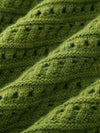 COMOBOCA 100% Wool Women's Soft Knit Lace Sweater