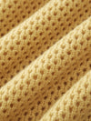 COMOBOCA 100% Wool Women's Embroidered Patch Knit Sweater