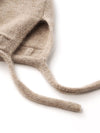 COMOBOCA 100% Cashmere Women's Knit Beanie with Ties