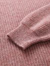 COMOBOCA 100% Cashmere Women's Ribbed Turtleneck Sweater