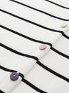 COMOBOCA Women's Striped Button-Down Cardigan