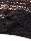 COMOBOCA 100% Cashmere Women's Fair Isle Turtleneck Sweater