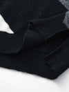 COMOBOCA 100% Cashmere Women's Geometric Turtleneck Sweater
