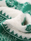 COMOBOCA 100% Wool Kids' Nordic Snowflake Knit Sweater