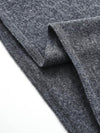 COMOBOCA 100% Wool Women's Oversized U-Neck Sweater