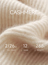 COMOBOCA 100% Cashmere Women's Ribbed Sailor Collar Knit Sweater