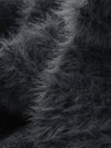 COMOBOCA Women's Fuzzy Sailor Collar Button Front Coat