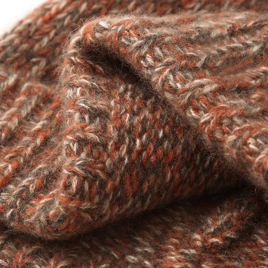 COMOBOCA 100% Cashmere Ribbed Knit Beanie