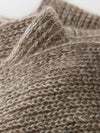 COMOBOCA 100% Cashmere Chunky Knit Color Block Scarf