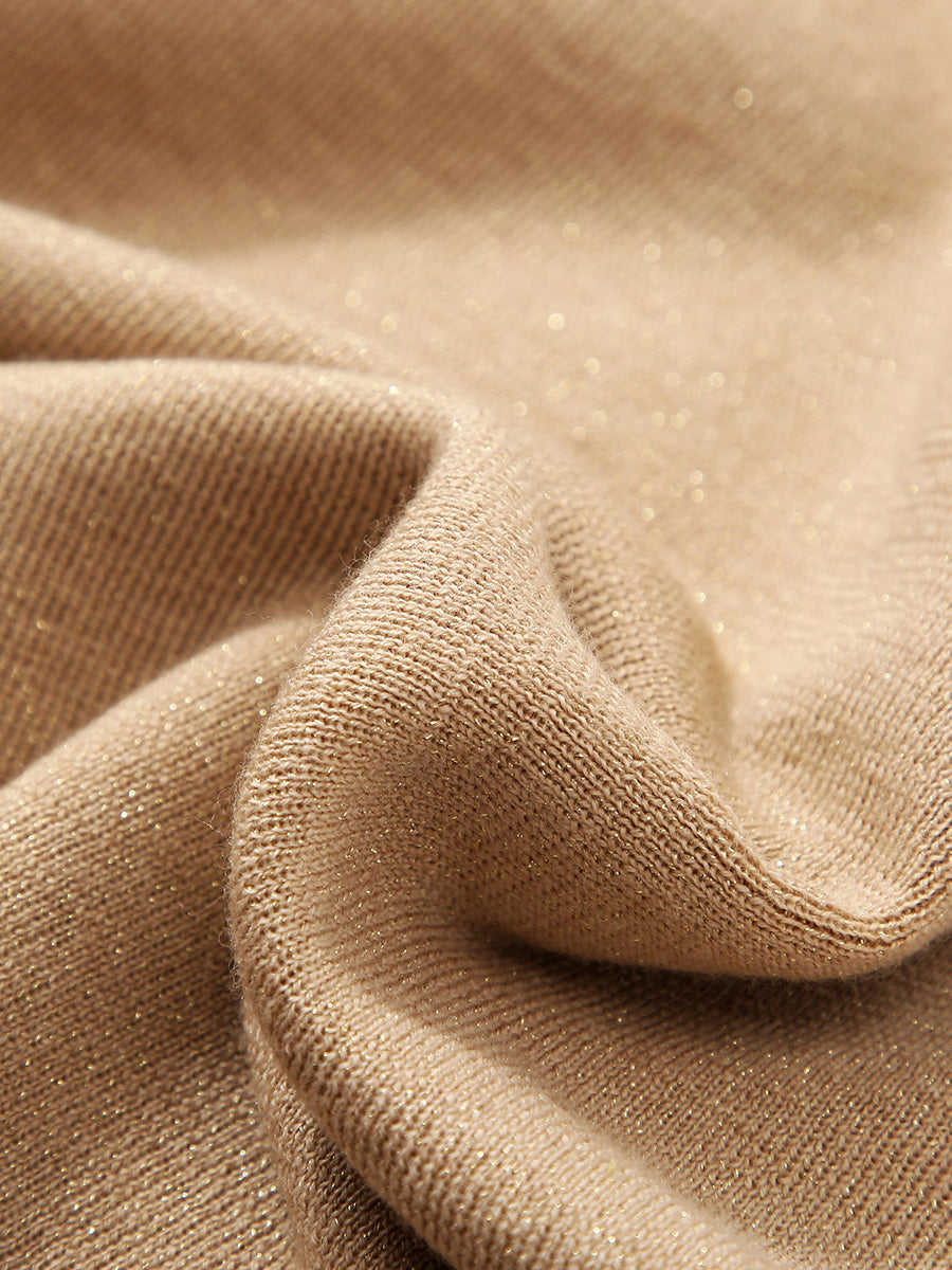 COMOBOCA Women's Wool Worsted Center Seam Knit T-shirt