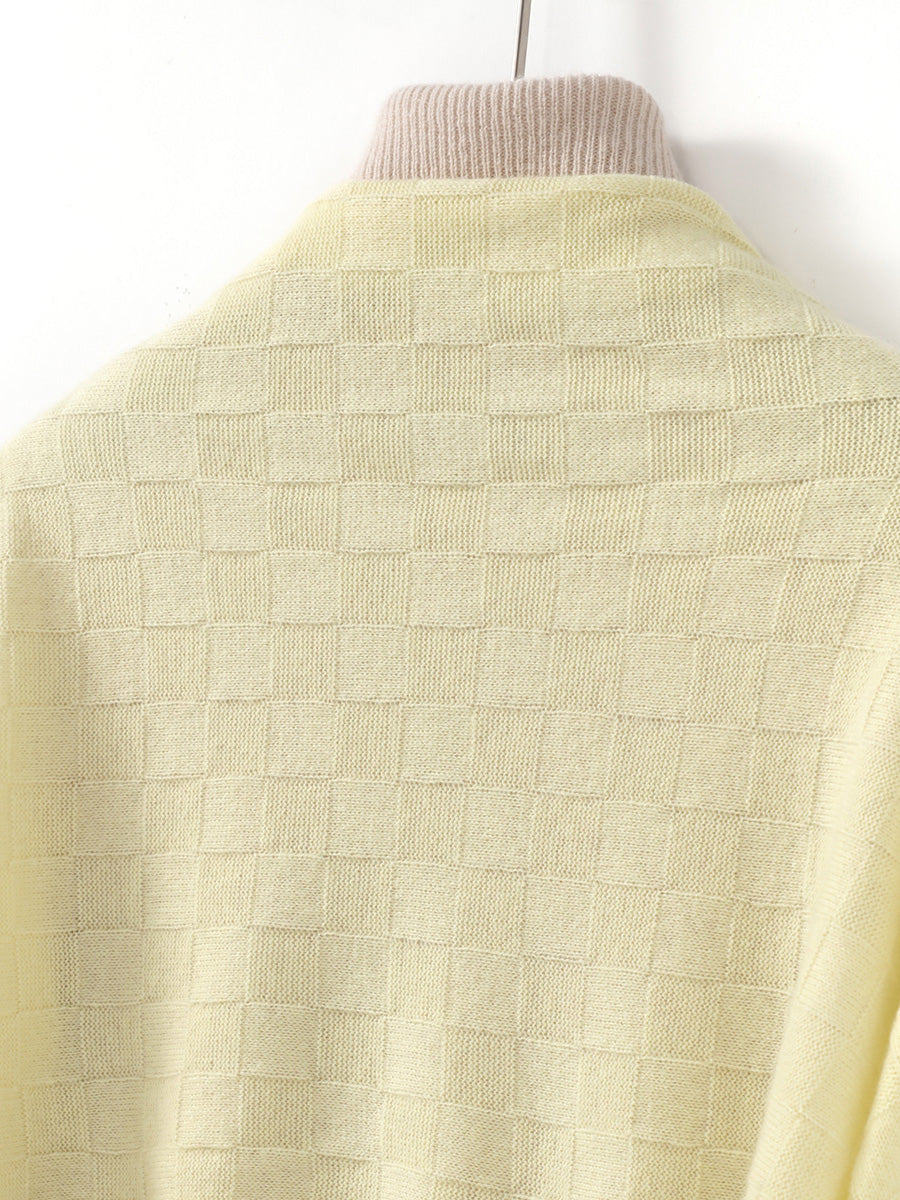 COMOBOCA 100% Cashmere Fringe Solid Color Shawl Scarf