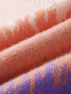COMOBOCA 100% Cashmere Women's Ombre Gradient Color Knit Sweater