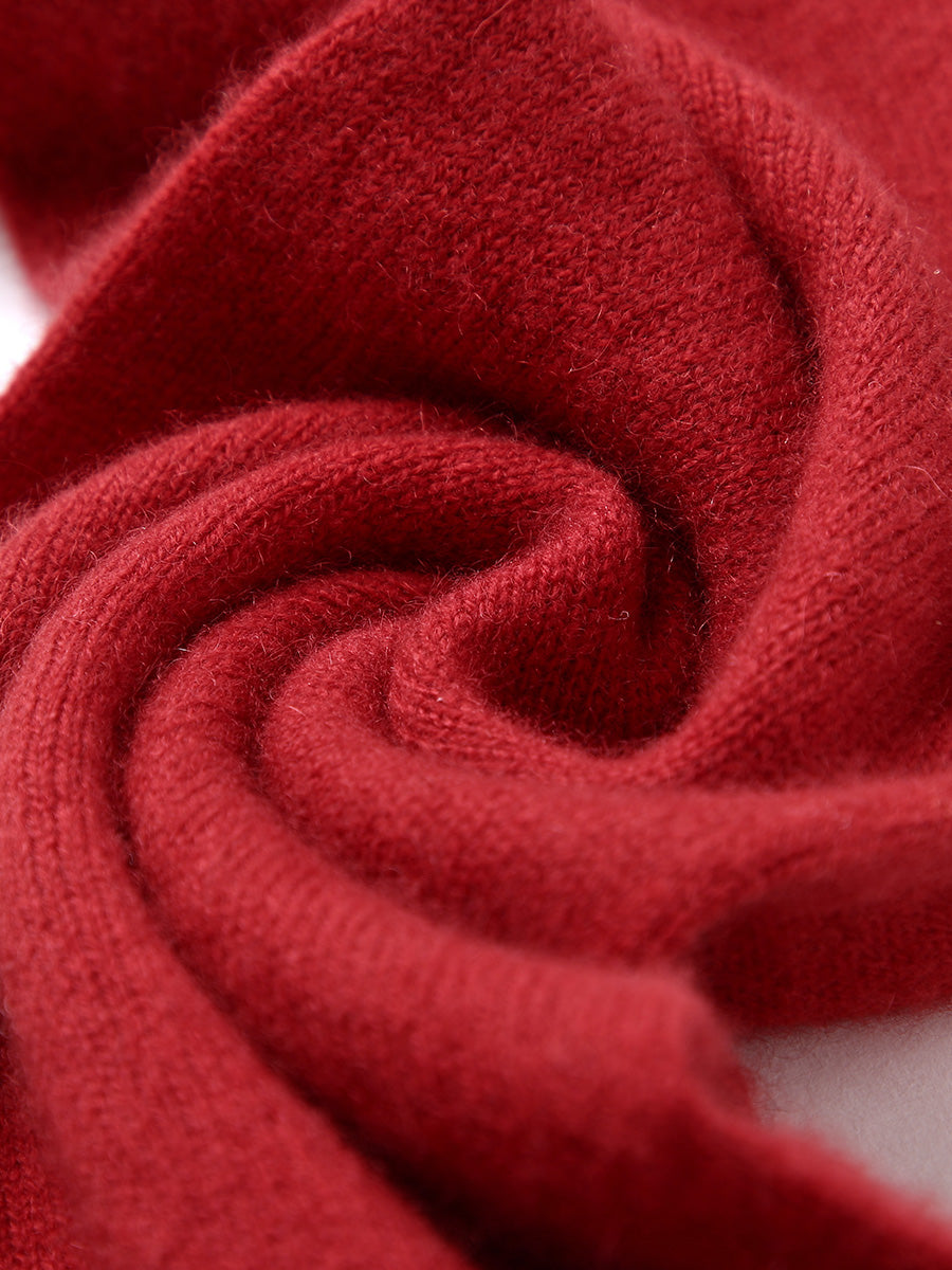 COMOBOCA 100% Cashmere Women's Embroidered Scarf