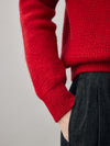 COMOBOCA 100% Cashmere Women's Half Zip Hoodie