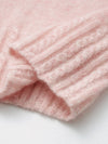 COMOBOCA 100% Cashmere Women's Mock Neck Knit Sweater