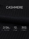 COMOBOCA 100% Cashmere Men's V-Neck Sweater