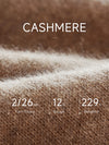 COMOBOCA 100% Cashmere Women's Fair Isle Henley Neck Sweater