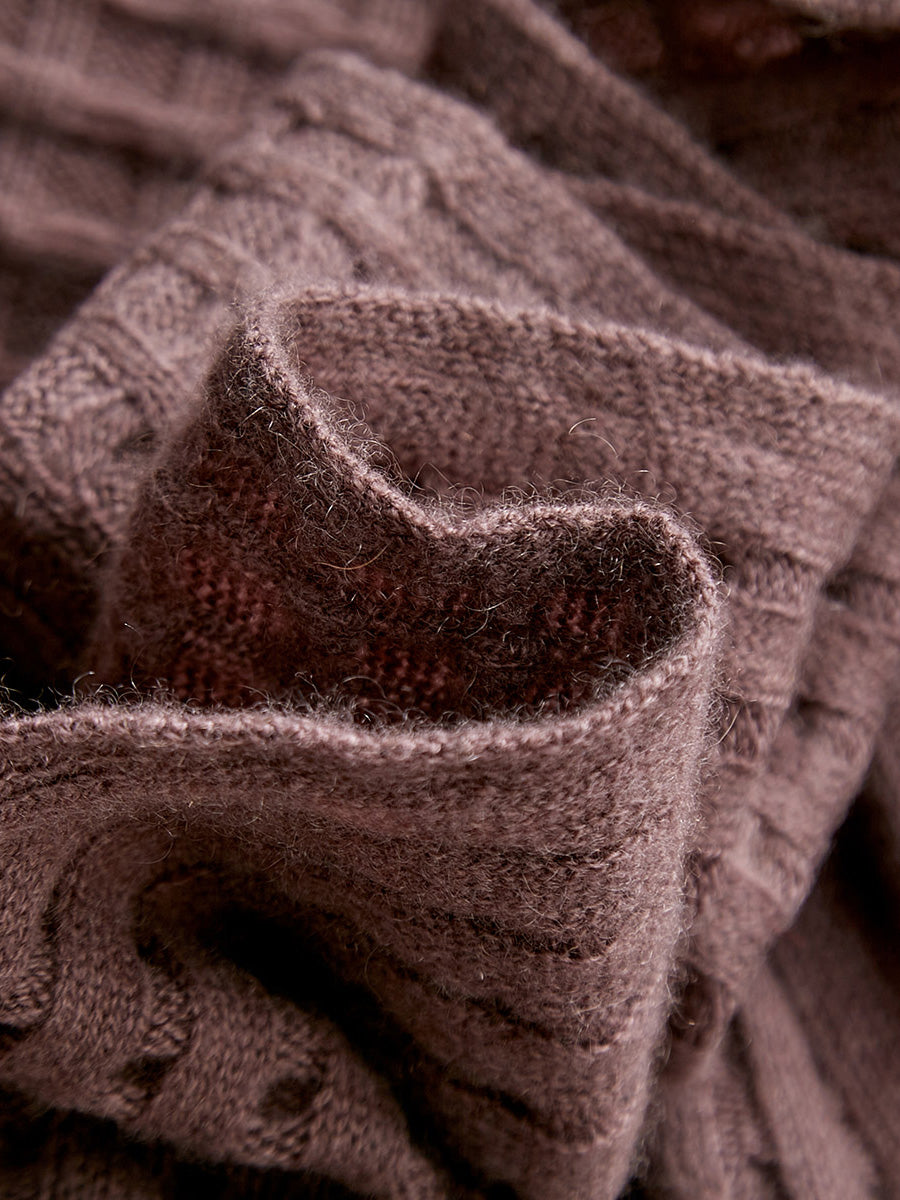 COMOBOCA 100% Cashmere Scarf Solid Color Shawls with Buttons