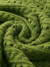 COMOBOCA 100% Wool Women's Soft Knit Lace Sweater