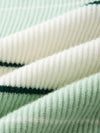 COMOBOCA 100% Cashmere Women's Striped Crewneck Sweater
