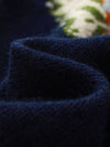 COMOBOCA 100% Wool Kids' Cable Fair Isle Round Neck Sweater