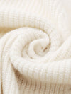 COMOBOCA 100% Wool Women's Cardigan Cable Knit Hoodie
