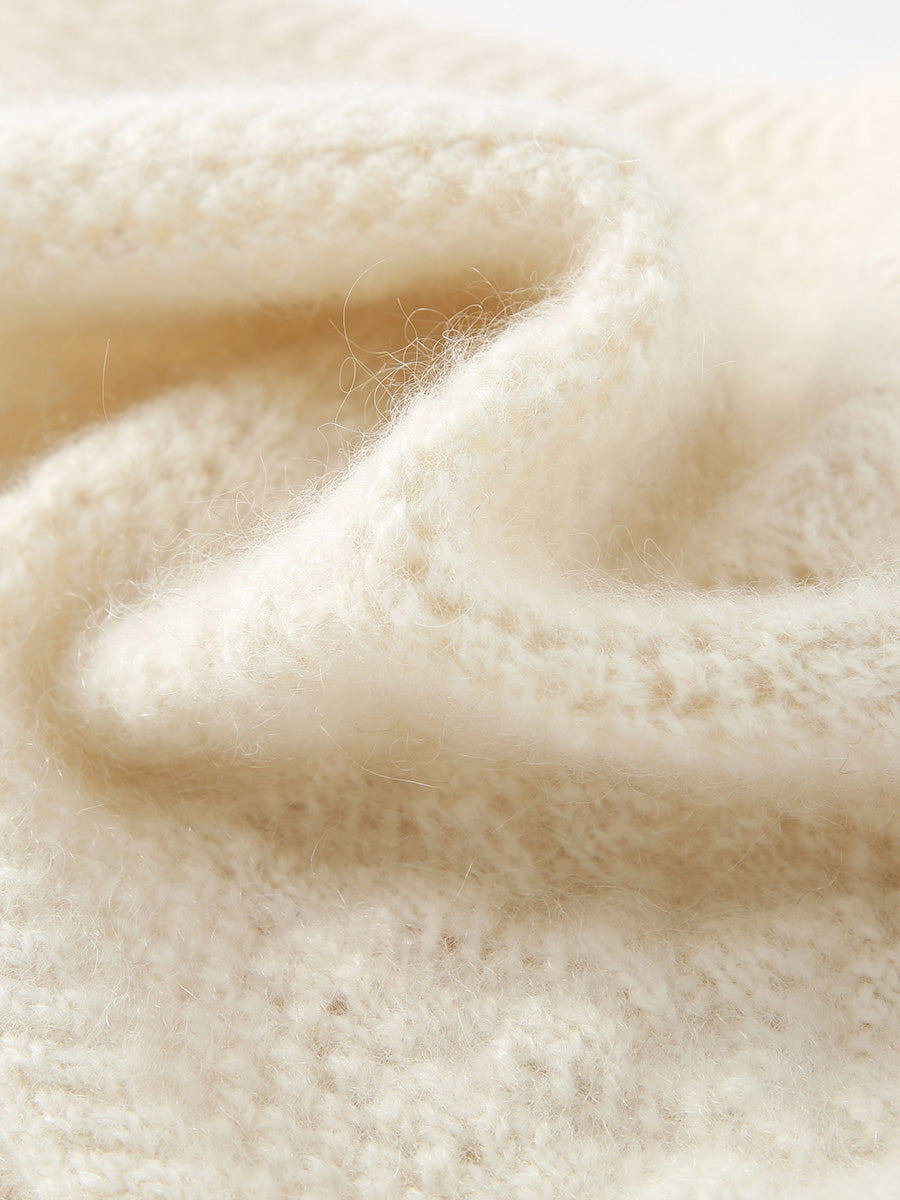 COMOBOCA 100% Cashmere Cozy Knit Cowl Neck Warmer
