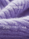 COMOBOCA 100% Cashmere Women's Geometric Wave Knit Sweater
