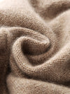COMOBOCA 100% Cashmere Women's Knit Beanie with Ties